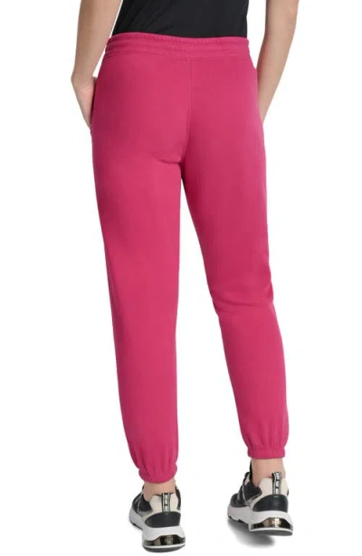 Dkny Women's Hd Logo High Waist Relaxed Joggers In Pink