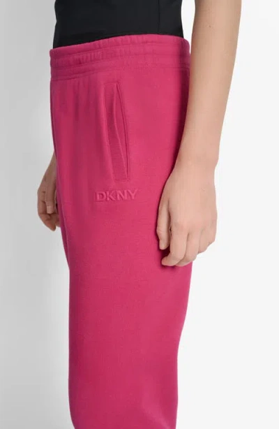 Dkny Women's Hd Logo High Waist Relaxed Joggers In Pink