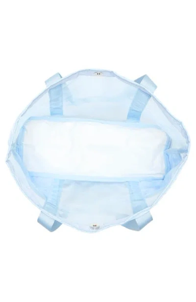 Mytagalongs Insulated Cooler Base Mesh Tote In Blue