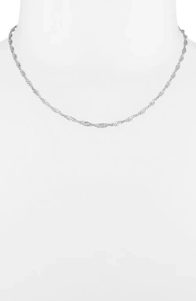 Nordstrom Rack Singapore Chain Necklace In Metallic
