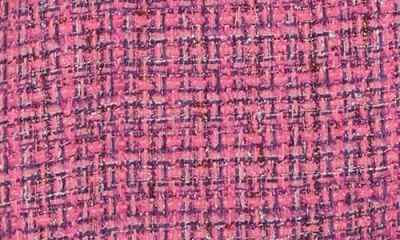 Area Stars Dela Long Sleeve Tweed Shirtdress In Pink