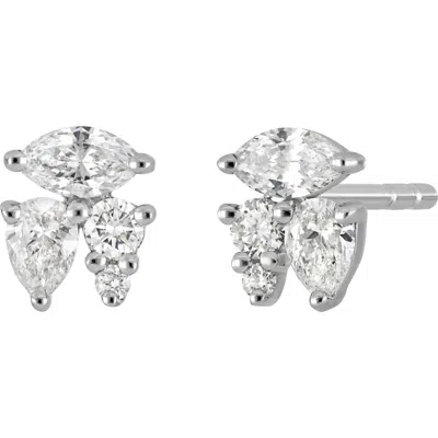 Bony Levy Maya Diamond Stud Earrings In Silver