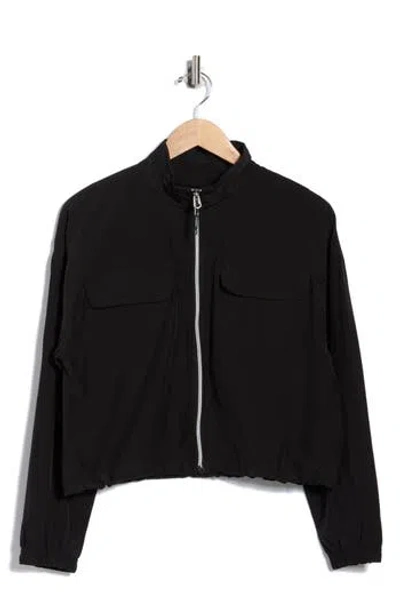 Kyodan Four-way Stretch Crop Jacket In Black