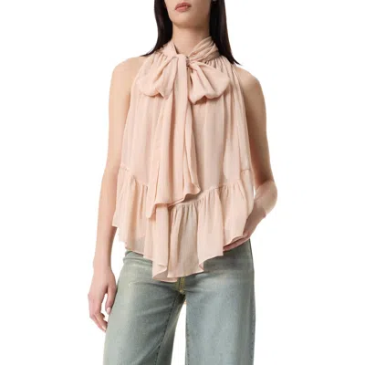 Robert Rodriguez Kellie Volume Halter Top In Pattern