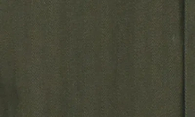 Px Herringbone Cotton Work Shirt In Green