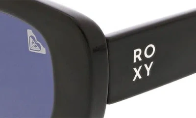 Roxy 53mm Slim Oval Sunglasses In Black