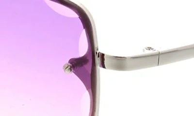 Bcbgmaxazria 52mm Beveled Square Sunglasses In Pink