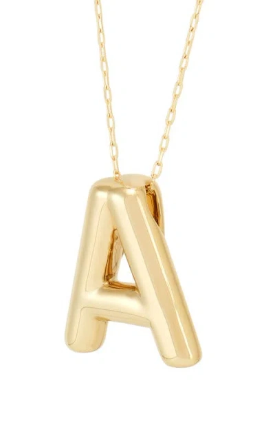 Frankie & Zoe Initial 'm' Pendant Necklace In Gold