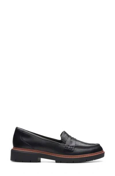 Clarks Women's Westlynn Ayla Round-toe Penny Loafers In Black