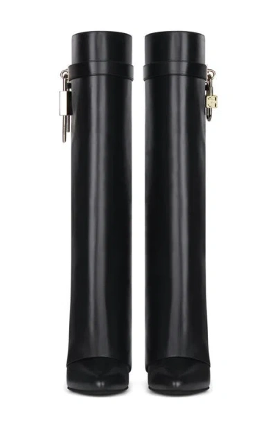 Givenchy Alexander Mcqueen White Leather Sneakers With Orange Leather Heel In Black