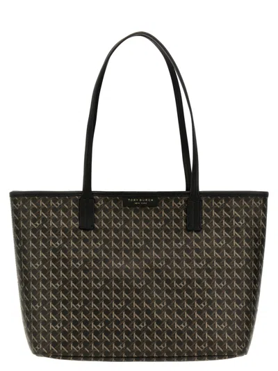 Tory Burch Ever-ready Small Black Fabric Shopping Bag In Black