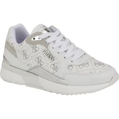 Guess Women's Moxea Quattro G Logo Lace-up Joggers In White