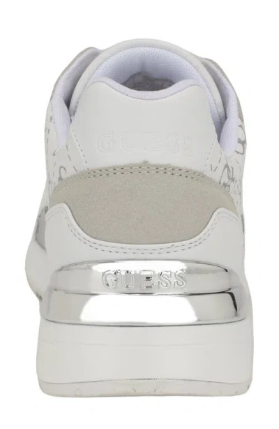 Guess Women's Moxea Quattro G Logo Lace-up Joggers In White