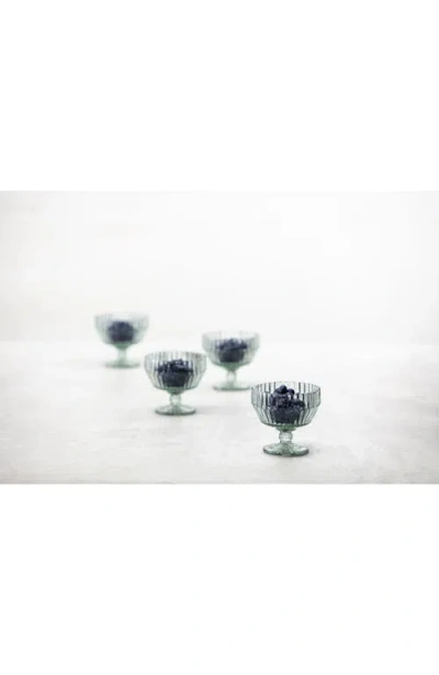 Fortessa Archie Verde Footed Dessert Bowl, Set Of 6 In Green