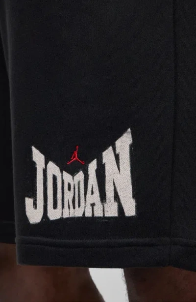 Jordan Brooklyn 9-inch Logo Sweat Shorts In Black