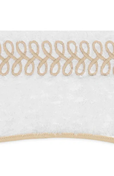 Matouk Astor Braid Cotton Washcloth In White