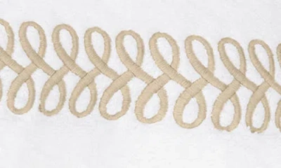 Matouk Astor Braid Cotton Washcloth In White