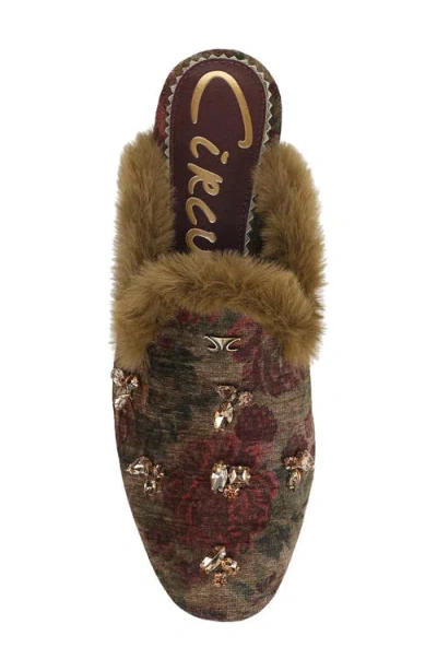 Circus Ny By Sam Edelman Women's Tillie Embellished Cozy Faux-shearling Slip-on Clogs In Multi