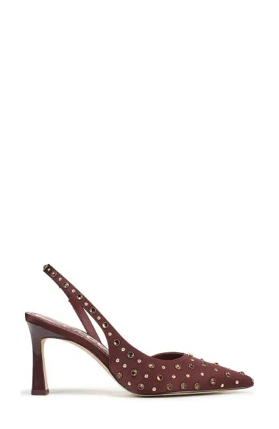 Circus Ny By Sam Edelman Women's Tallie Rhinestone Pointed-toe Asymmetrical Pumps In Burgundy