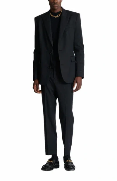 Balmain Wool 2-button Jacket In Black