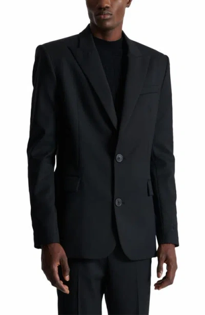 Balmain Wool 2-button Jacket In Black