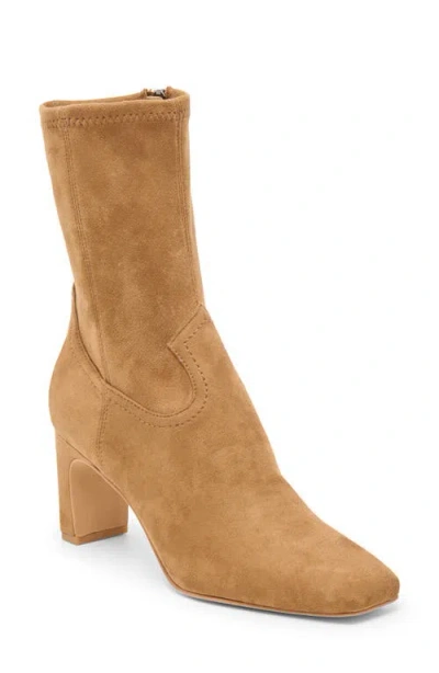 Dolce Vita Roan Block Heel Bootie In Brown