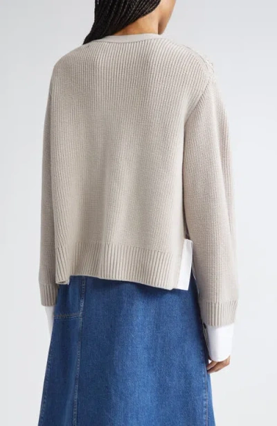 3.1 Phillip Lim Wool Cable Cardigan In Neutral