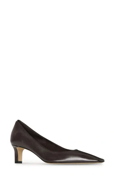 The Row Carla Kitten Heel Pump In Brown