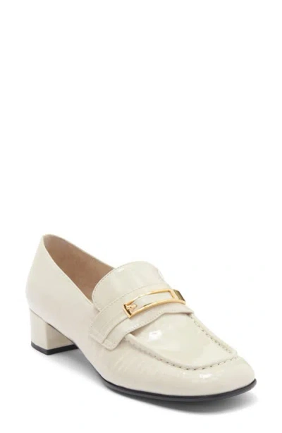 Jeffrey Campbell Book Smart Bit Loafer Pump In White