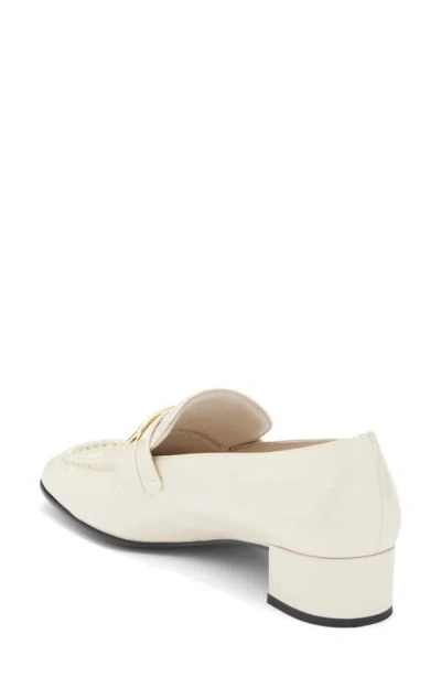 Jeffrey Campbell Book Smart Bit Loafer Pump In White