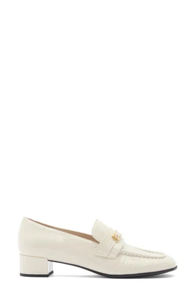 Jeffrey Campbell Book Smart Bit Loafer Pump In White