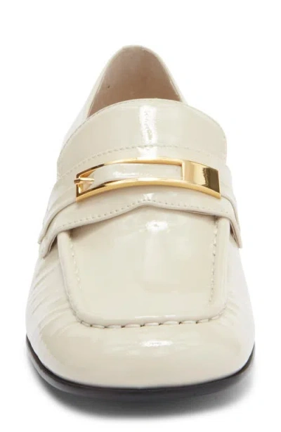 Jeffrey Campbell Book Smart Bit Loafer Pump In White