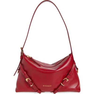 Givenchy Mini Voyou Buckle-detail Leather Tote Bag In Red
