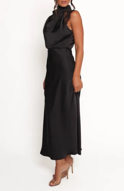 Petal And Pup Petal & Pup Anabelle Halter Neck Maxi Dress In Black