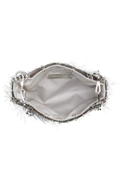 Rabanne Sac A Main Metallic Tasseled Sequin Disc Shoulder Bag In Silver
