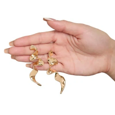 Bcbg Gold-tone Squiggle Earrings In Gold