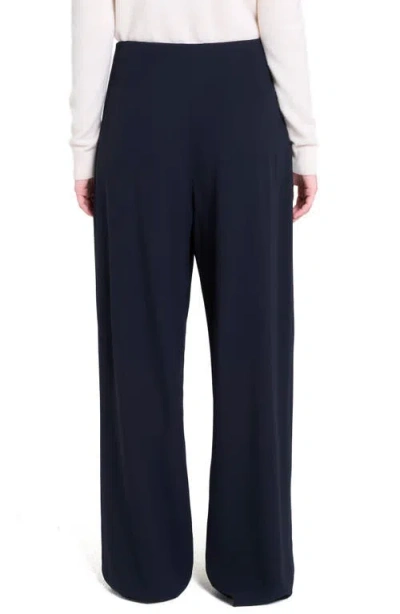 Twp Sulli Pinstripe Pleated Wide-leg Pants In Blue