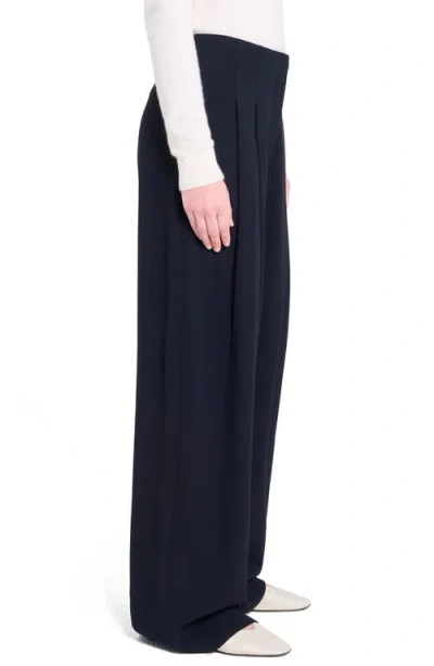 Twp Sulli Pinstripe Pleated Wide-leg Pants In Blue