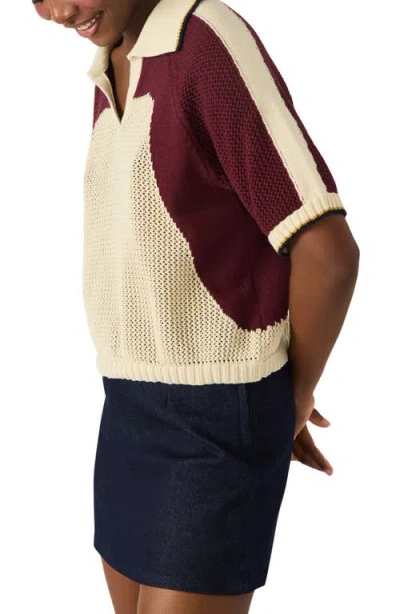 Steve Madden Women's Axon Short Sleeve Sweater In Neutral