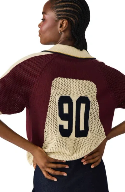 Steve Madden Women's Axon Short Sleeve Sweater In Neutral