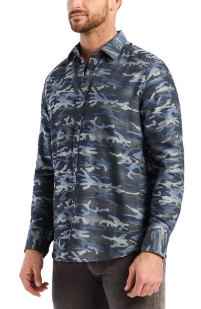 Robert Graham Harrington Long Sleeve Button Down Shirt In Black