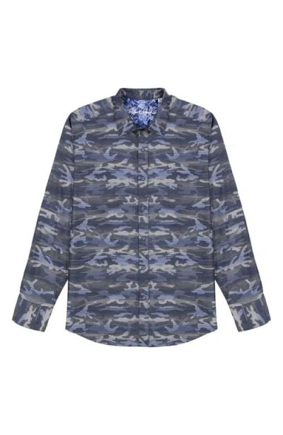 Robert Graham Harrington Long Sleeve Button Down Shirt In Black