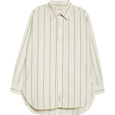 Bode Murray Stripe Cotton Button-up Shirt In Multi
