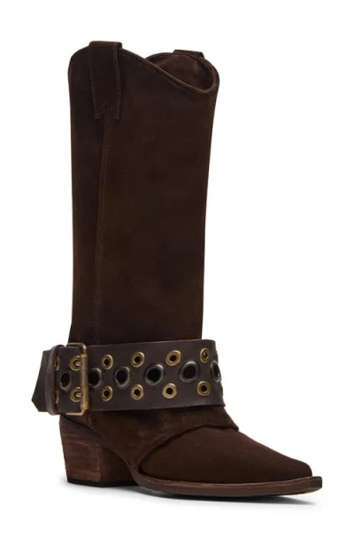 Steve Madden Women's Ashwood Western Moto Boots In Brown