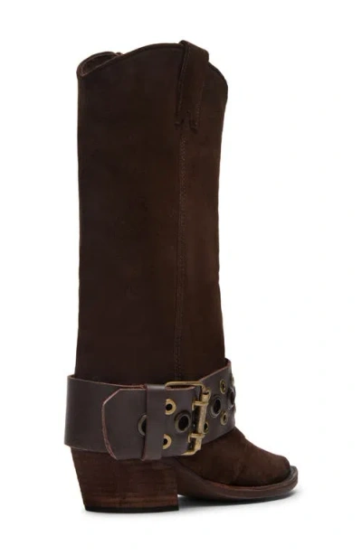 Steve Madden Women's Ashwood Western Moto Boots In Brown