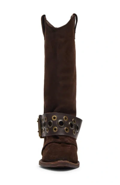 Steve Madden Women's Ashwood Western Moto Boots In Brown