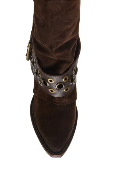 Steve Madden Women's Ashwood Western Moto Boots In Brown
