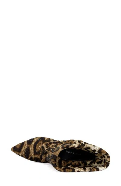 Azalea Wang Grimes Pointed Toe Bootie In Animal Print