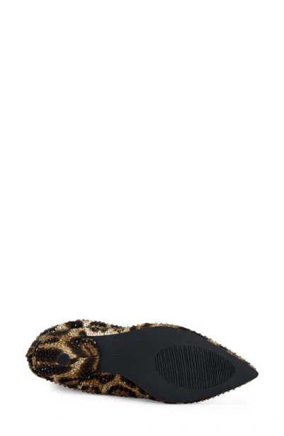 Azalea Wang Grimes Pointed Toe Bootie In Animal Print