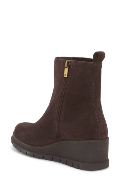 Lucky Brand Sondruh Platform Wedge Bootie In Brown